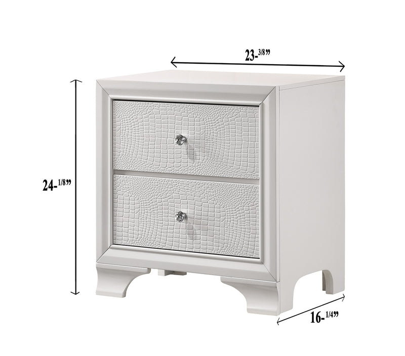 Crown Mark Lyssa Frost Night Stand