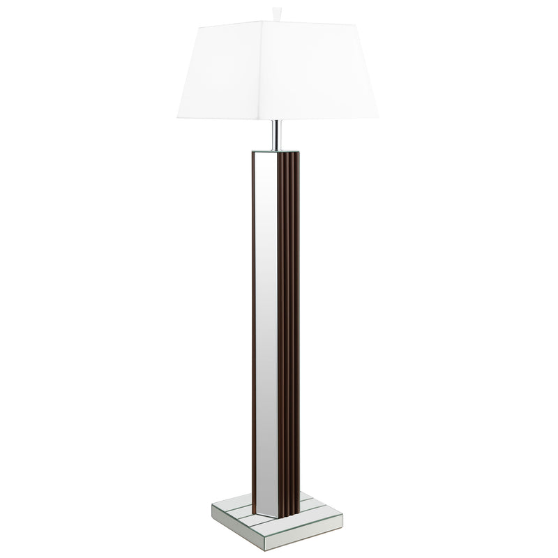 Coaster Furniture Elena Brown White Floor Lamp
