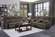 Home Elegance Madrona Hill Brown 2pc Living Room Set