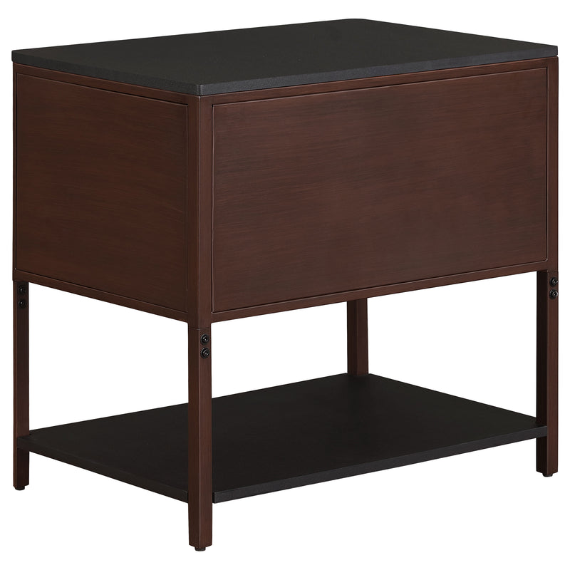 Coaster Furniture Zimmerlee Rust Brown Side Table