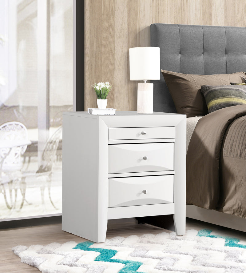 Glory Furniture Marilla White Nightstand
