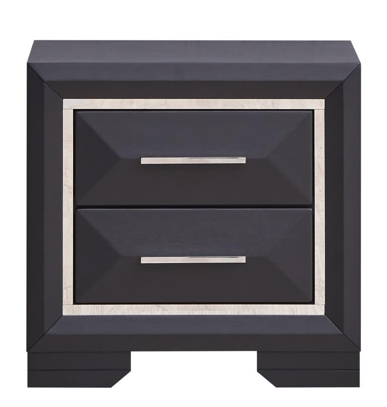 Glory Furniture Liverpool Black Nightstand