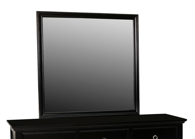 New Classic Furniture Tamarack Black Glass Mirror