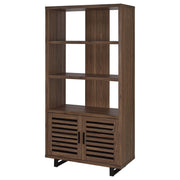 Coaster Furniture Maddox Walnut Brown 3 Dhelf Bookcase