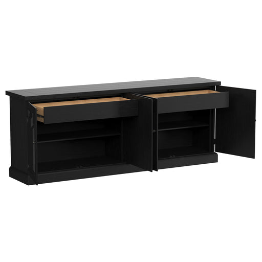 Coaster Furniture Florence Distressed Black Sideboard Buffet