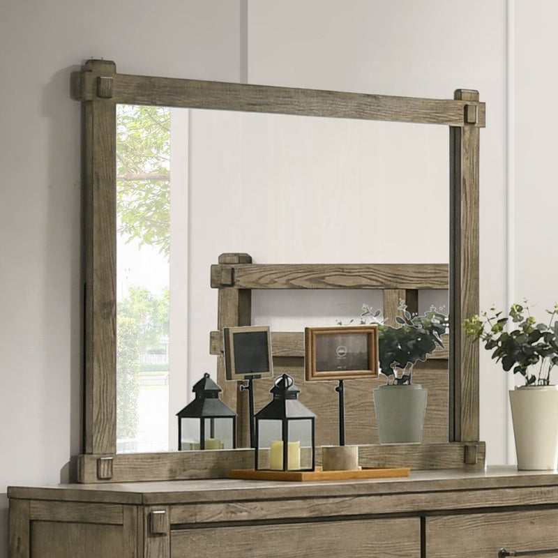 Acme Furniture Colton Antique White Oak Dresser and Mirror