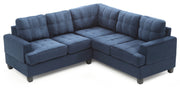 Glory Furniture Sandridge Navy Blue Sectional