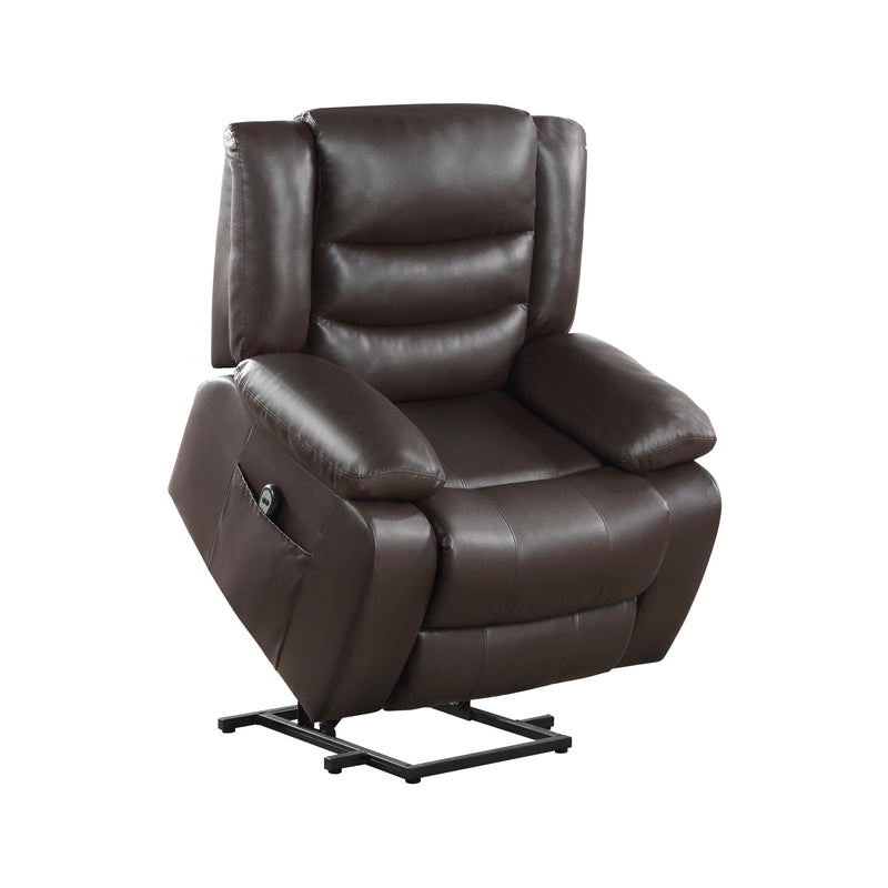 Home Elegance Carson Dark Brown Power Lift Chair