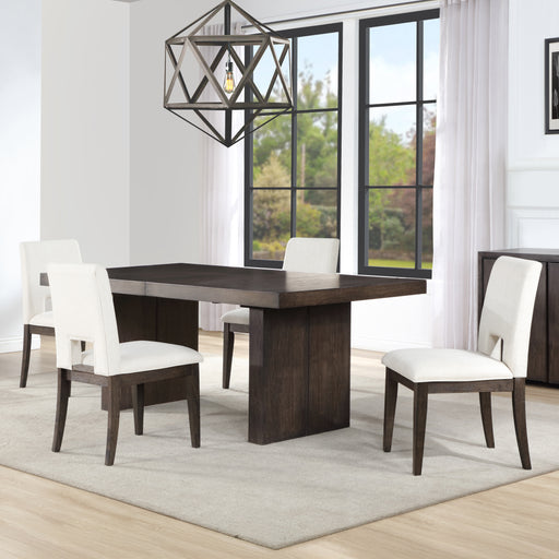 Steve Silver Evan Brown White 5pc Dining Set