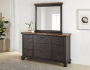 Steve Silver Bear Creek Rustic Chocolate Dresser and Mirror