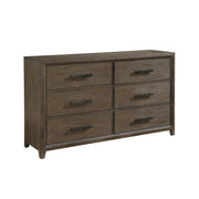 Home Elegance Cambridge Walnut Dresser And Mirror
