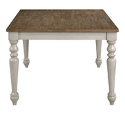 New Classic Furniture Jennifer White Brown Dining Table