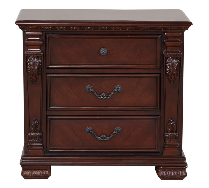 Glory Furniture Lyndon Cherry 2 Drawer Night Stand