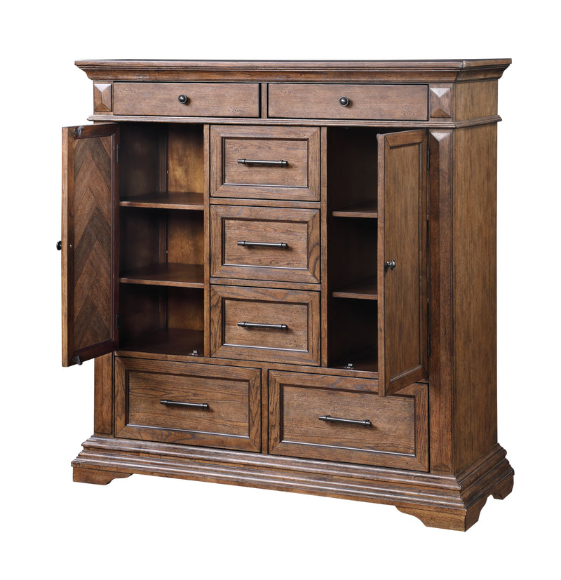 New Classic Furniture Mar Vista Walnut Door Chest