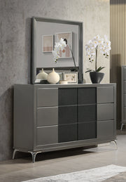 New Classic Furniture Nocturne Slate Gray Mirror