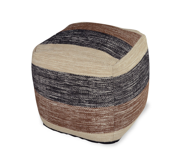 Steve Silver Jamal Square Handwoven Woolen Pouf