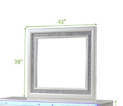 Galaxy Home Passion Milky White Wood Mirror