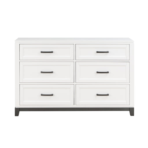 Home Elegance Garretson White Dresser And Mirror