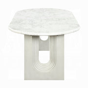Acme Furniture Zayn White Natrual Dining Table