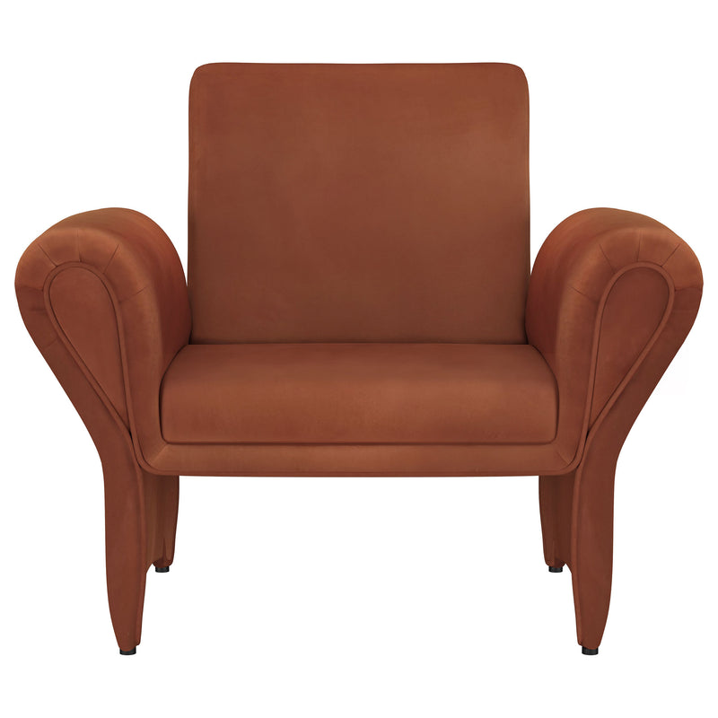 Coaster Furniture Liana Rust Brown Accent Armchair