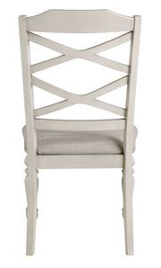 2 New Classic Furniture Jennifer White Dining Side Chairs