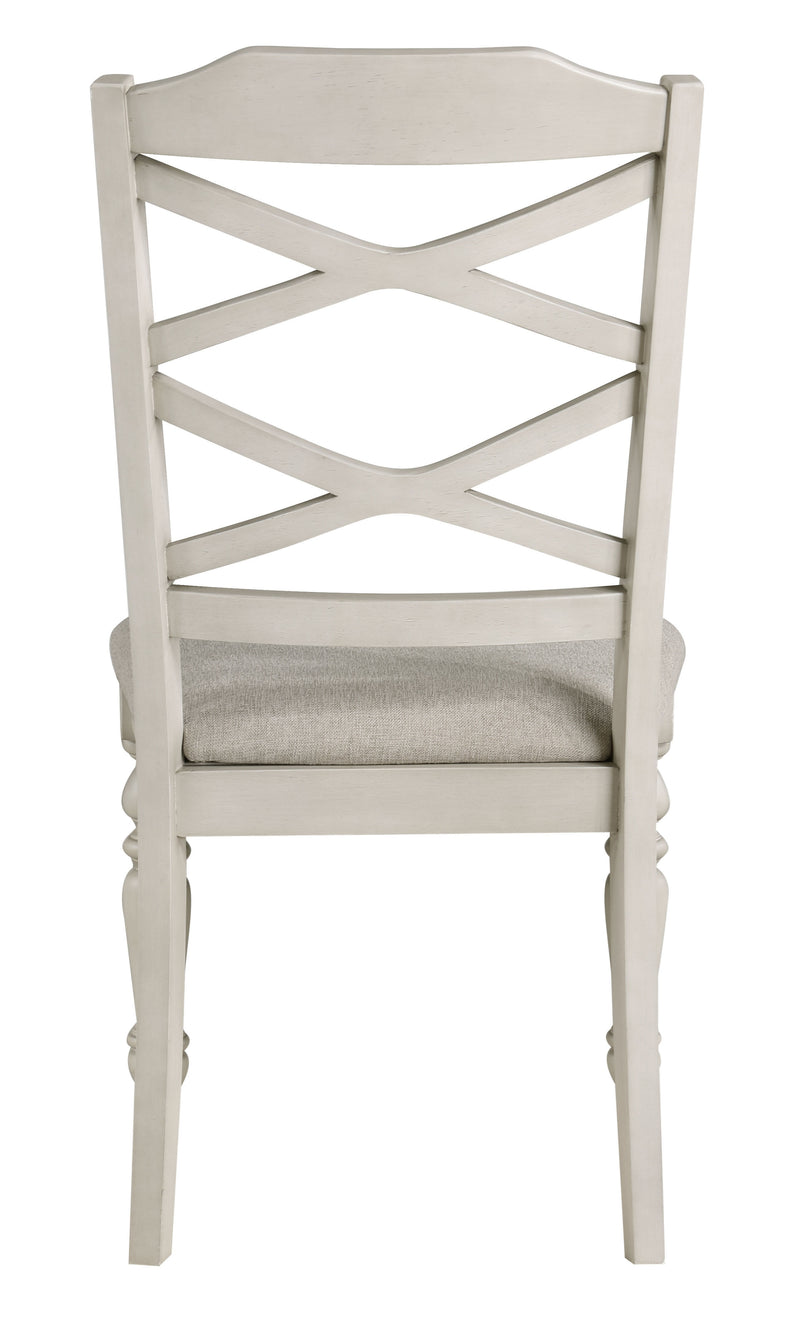 2 New Classic Furniture Jennifer White Dining Side Chairs