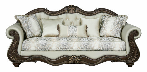 Acme Furniture Pierce Beige Sofa with 5 Pillows