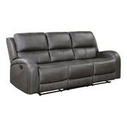Home Elegance Pagosa Brown Double Reclining Sofa