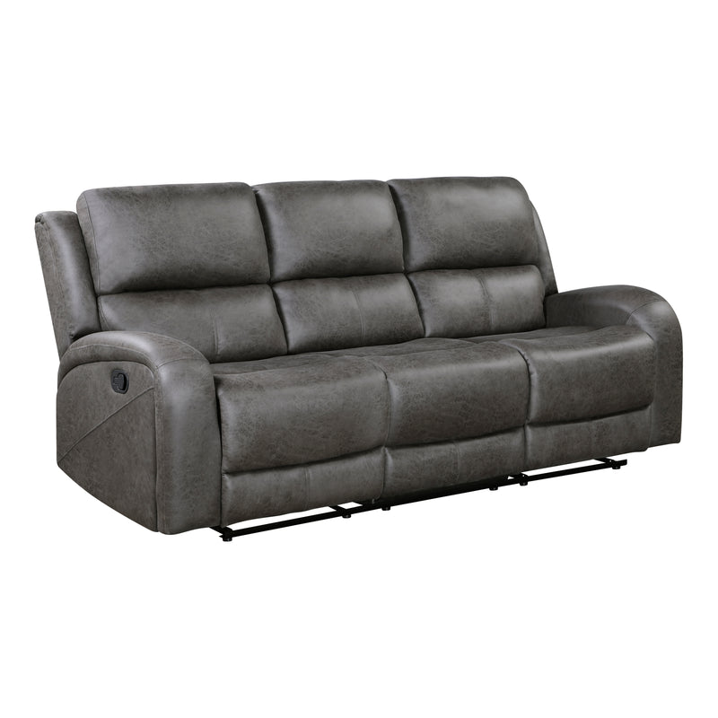 Home Elegance Pagosa Brown Double Reclining Sofa