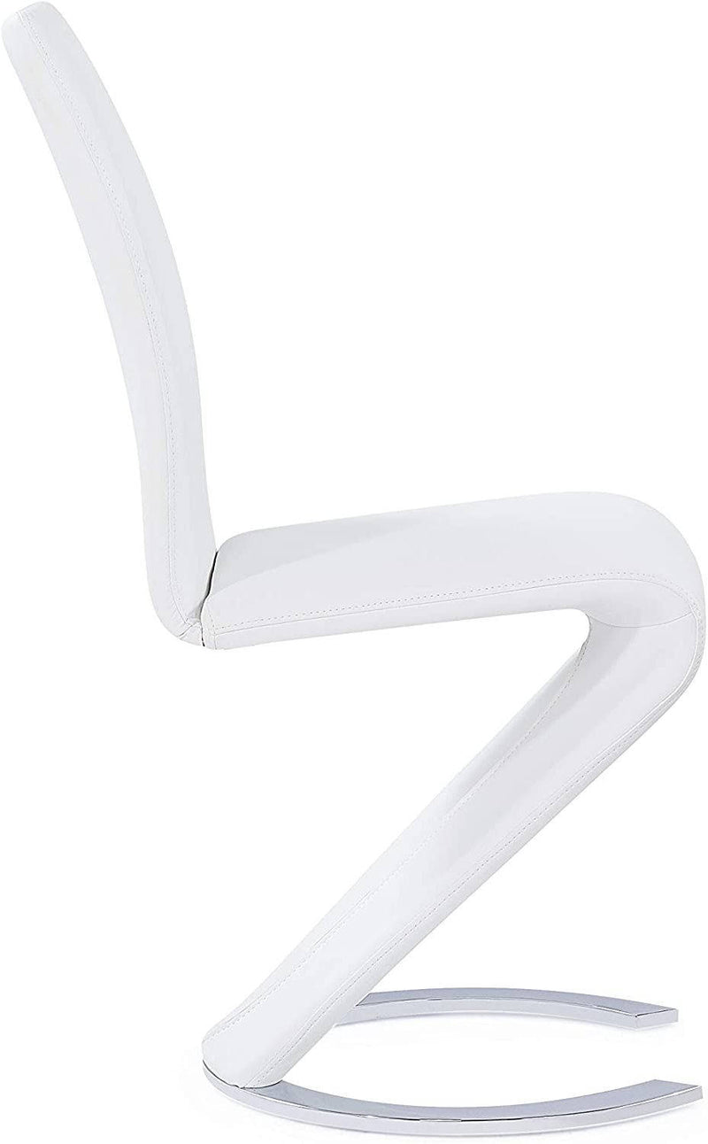 Global Furniture D9002 White Rectangle 5pc Dining Room Set