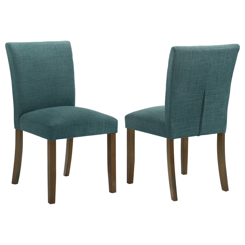 2 Coaster Furniture Cantley Blue Brown Dining Side Chairs