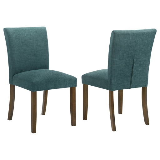 2 Coaster Furniture Cantley Blue Brown Dining Side Chairs