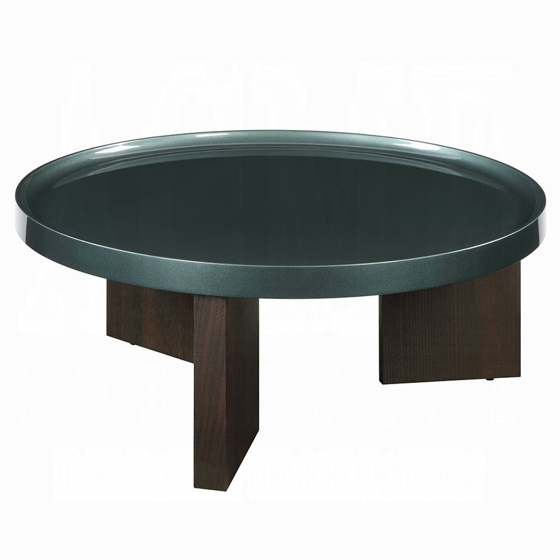 Acme Furniture Lakita Blackish Green Smoked Oak Coffee Table