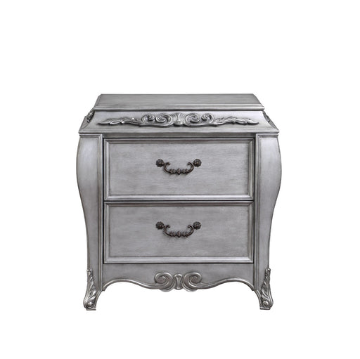 Acme Furniture Leonora Vintage Platinum Nightstand