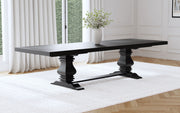 Coaster Furniture Florence Distressed Black Extension Dining Table