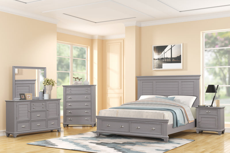 New Classic Furniture Jamestown White Landscape Mirror