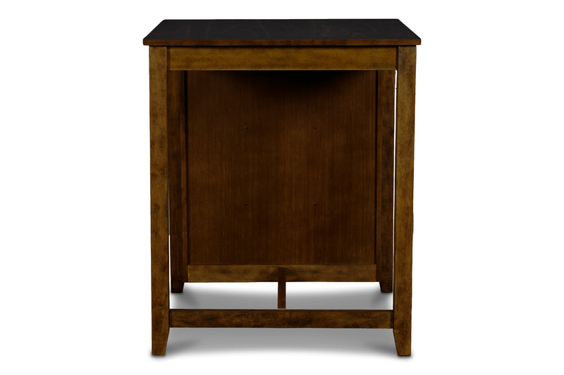 New Classic Furniture Gia Ebony PU 30 Inch 3pc Counter Height Set