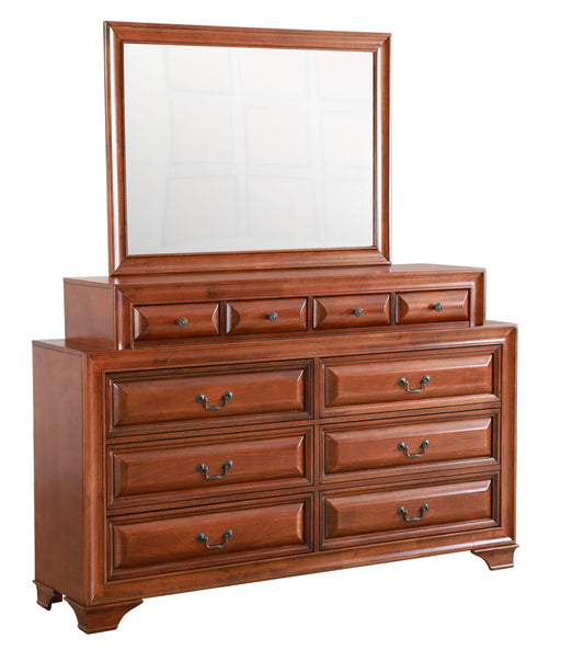 Glory Furniture LaVita Oak Dresser and Mirror