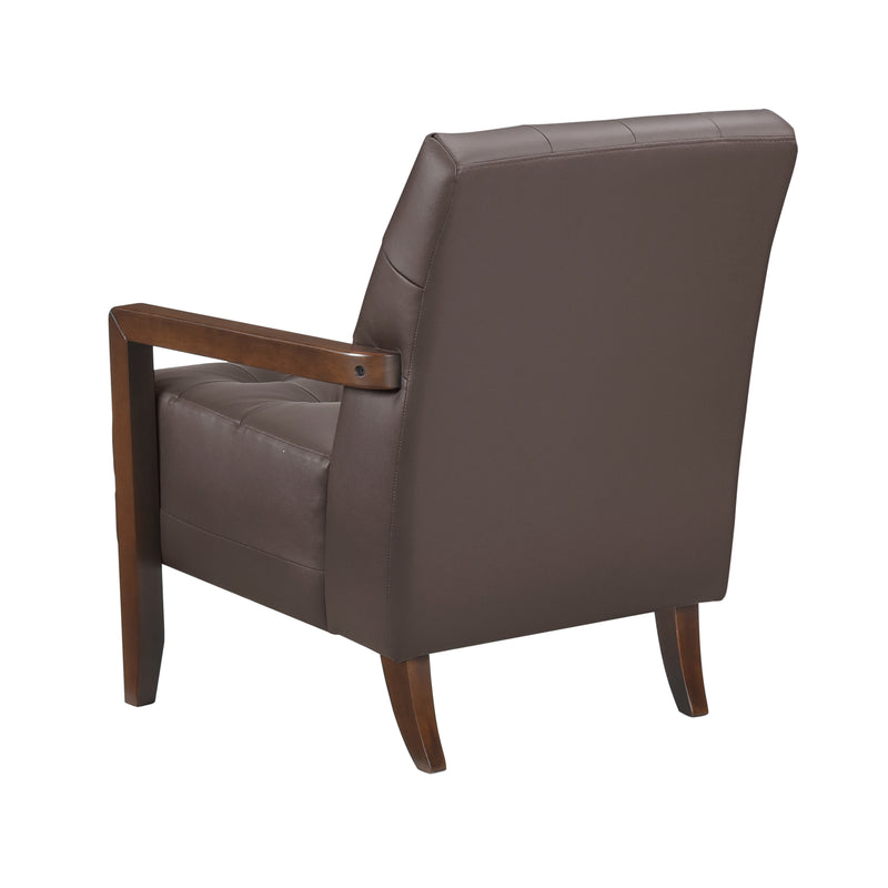 Home Elegance Crafton Dark Brown Accent Chair