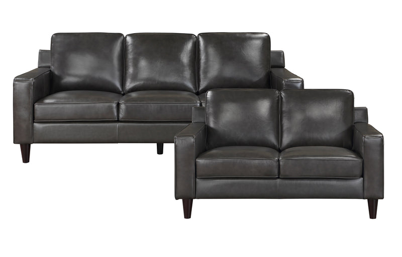 Home Elegance Aldrich Gray 2pc Living Room Set