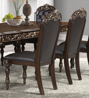 New Classic Furniture Maximus Brown 9pc Dining Room Set