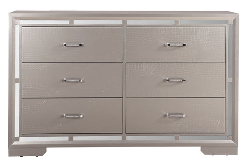 Glory Furniture Alana Silver Champagne Dresser
