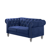 New Classic Furniture Emma Gray Crystal Loveseat