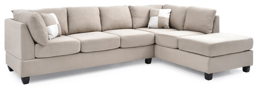Glory Furniture Malone Vanilla Sectional
