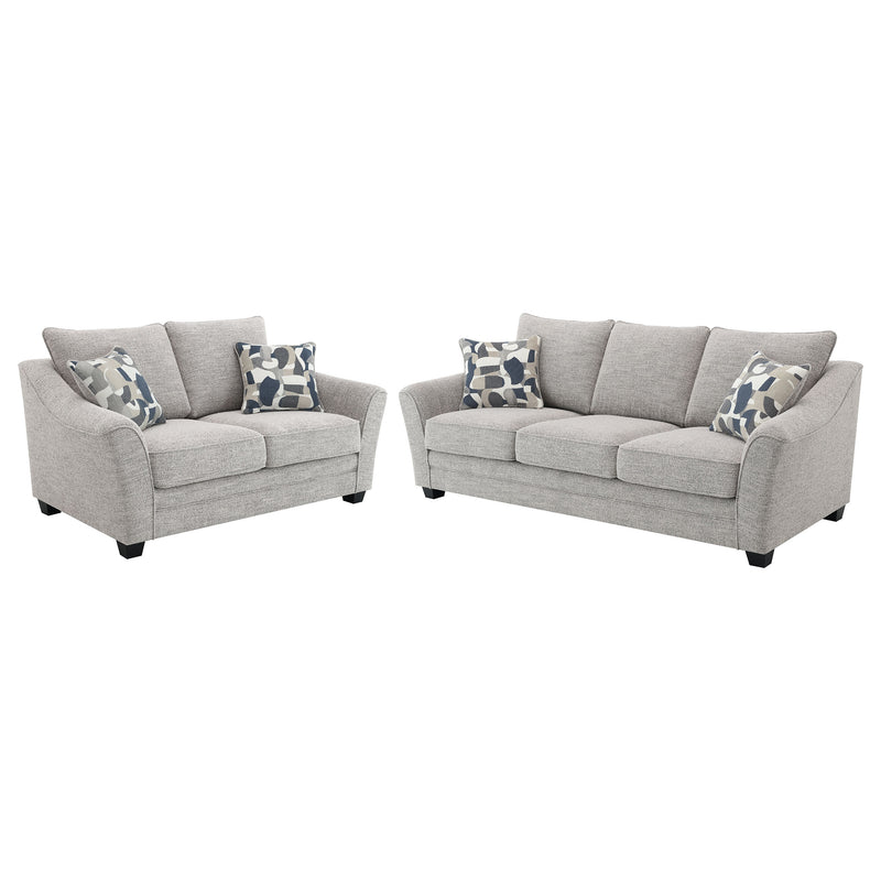 Coaster Furniture Tomkins Light Grey 2pc Living Room Set