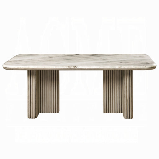 Acme Furniture Charity Natural Gray Oak Dining Table