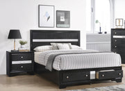 Crown Mark Regata Black Night Stand