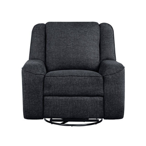 Home Elegance Monterey Black Swivel Reclining Chair