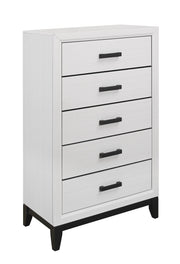 Global Furniture Kate Foil Grey Drawer Chest