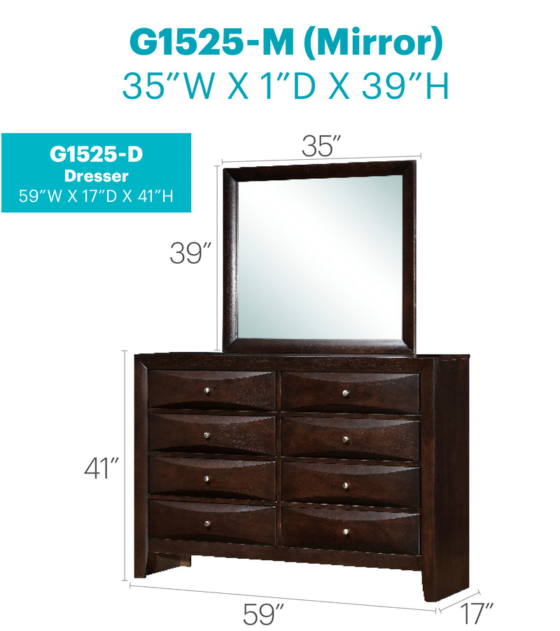 Glory Furniture Marilla Black Dresser
